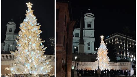 albero dior piazza di spagna|La scalinata di Trinità dei Monti si illumina: è l’albero di Natale .